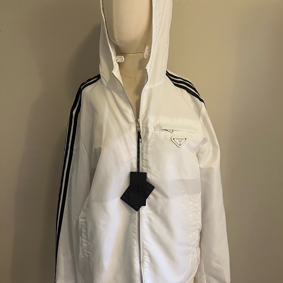 BRAND NEW W TAG Adidas for Prada re-nylon track jacket. Size 40. Can be unisex. - Picture 3 of 13